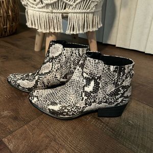 UNIONBAY Faux Snakeskin Bootie